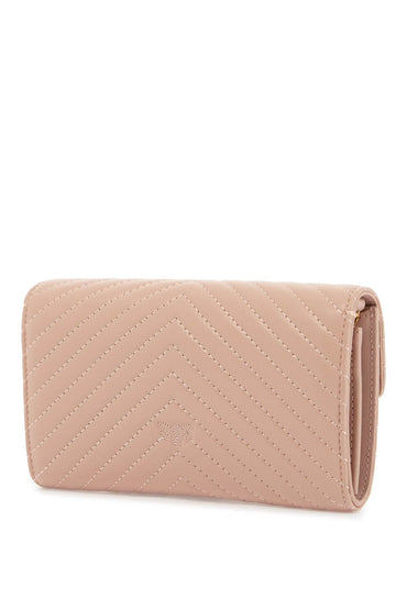 Pinko love bag chevron crossbody bag