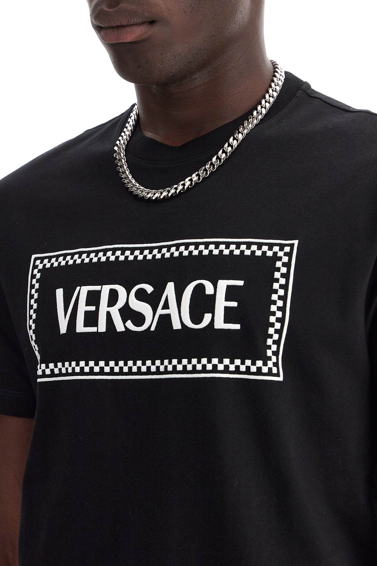 Versace embroidered logo t-shirt