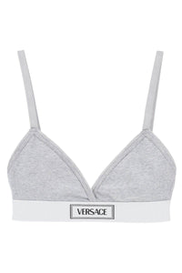 Versace '90s logo ribbed bralette