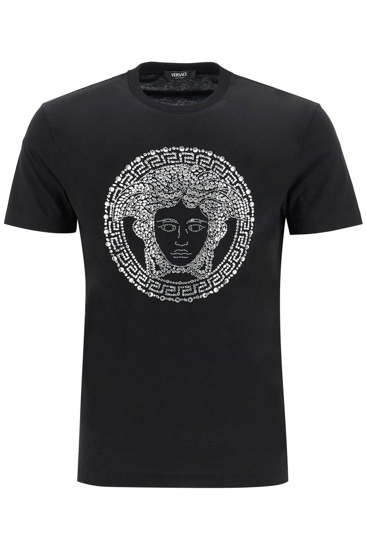 Versace medusa crystal embellished t