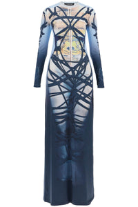 Y Project long bondage print dress