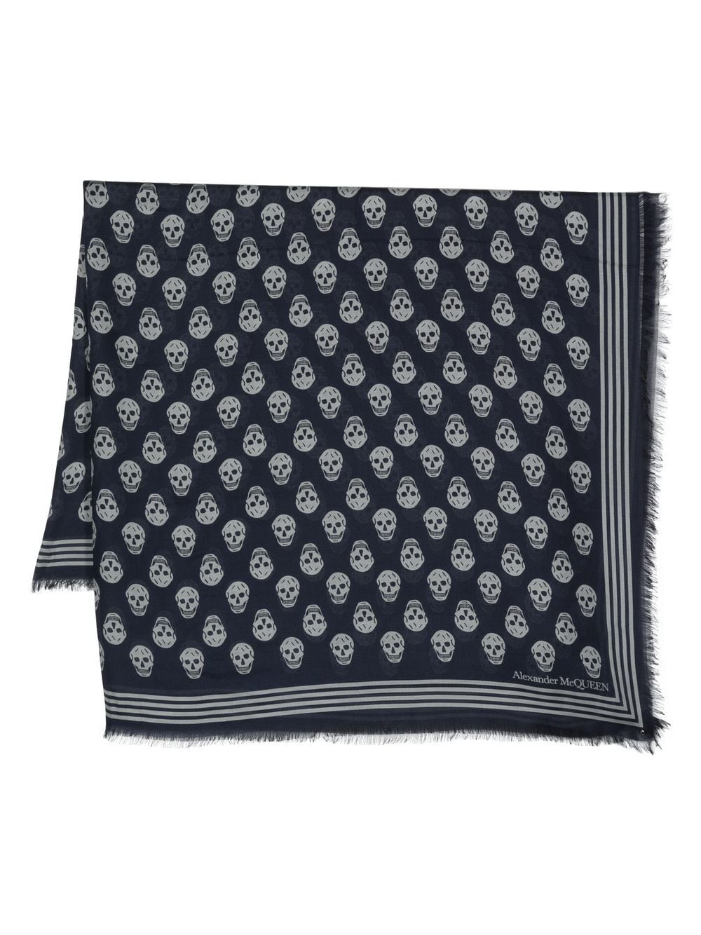 Alexander McQueen Scarfs Blue