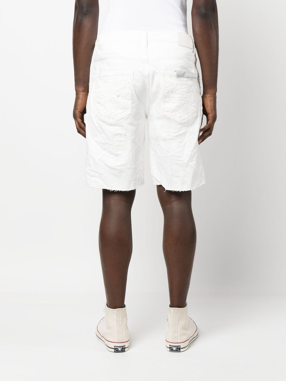 Purple Brand Shorts White