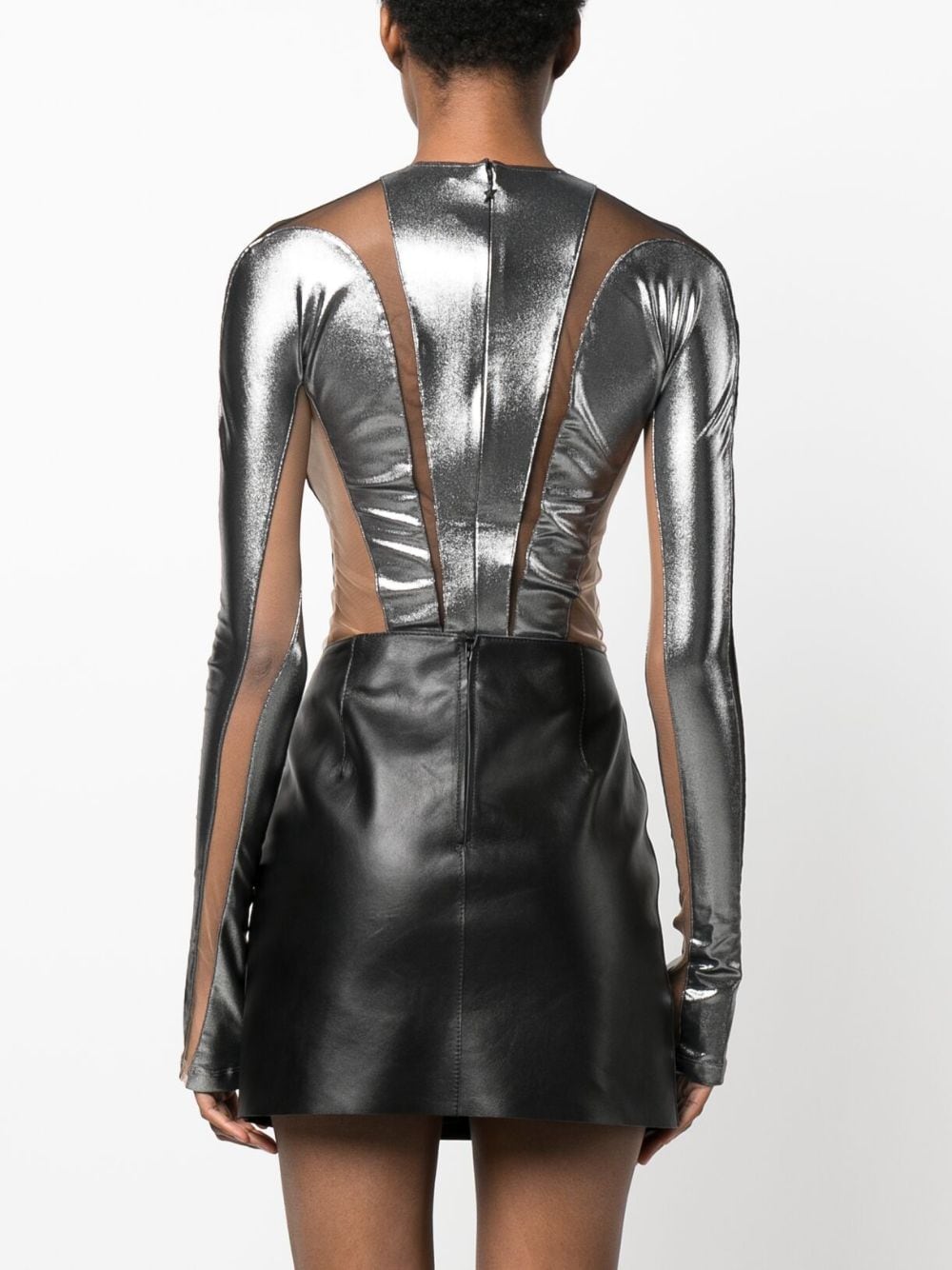 MUGLER Top Silver