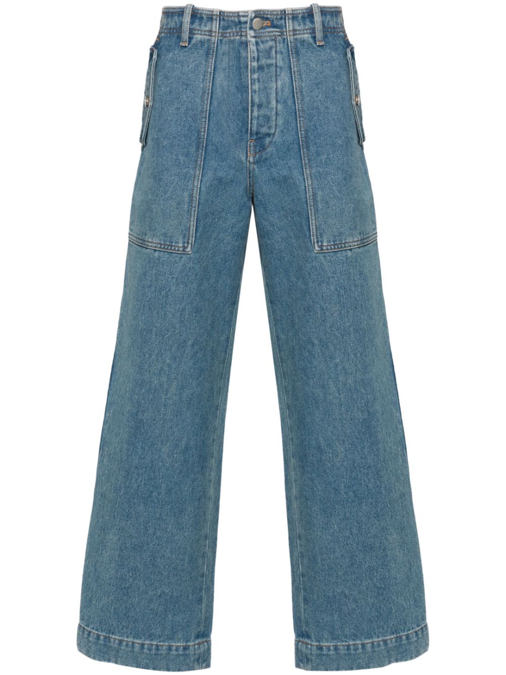 MAISON KITSUNE' Jeans Clear Blue