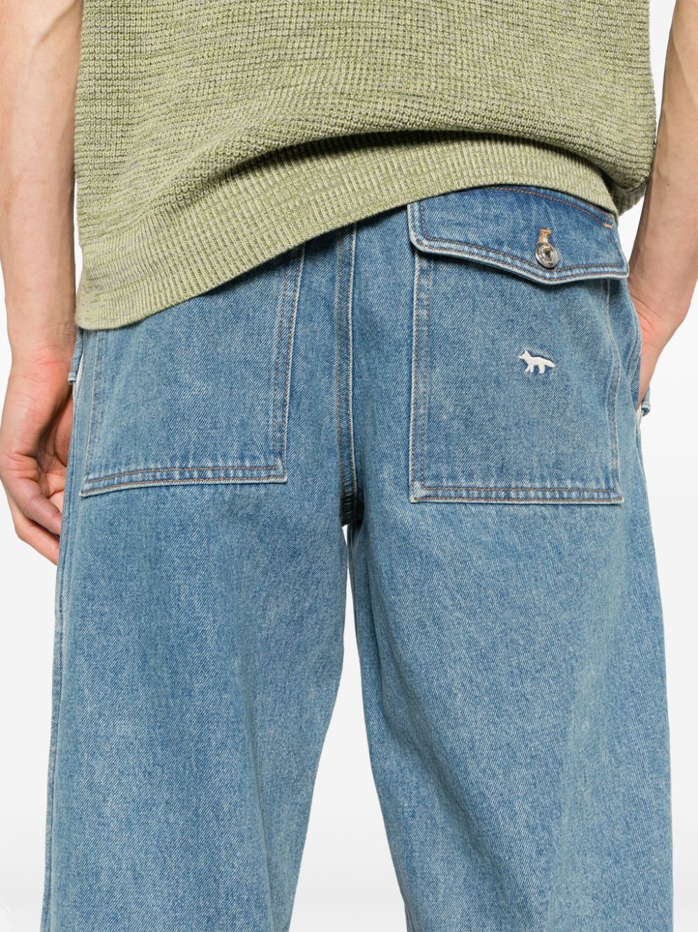 MAISON KITSUNE' Jeans Clear Blue