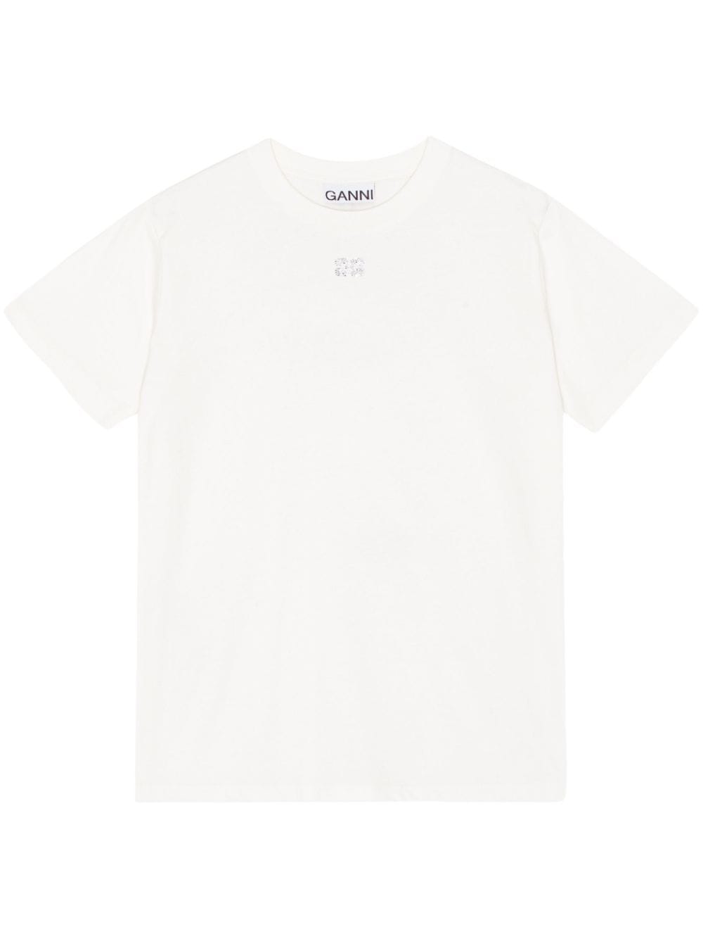 GANNI T-shirts and Polos White