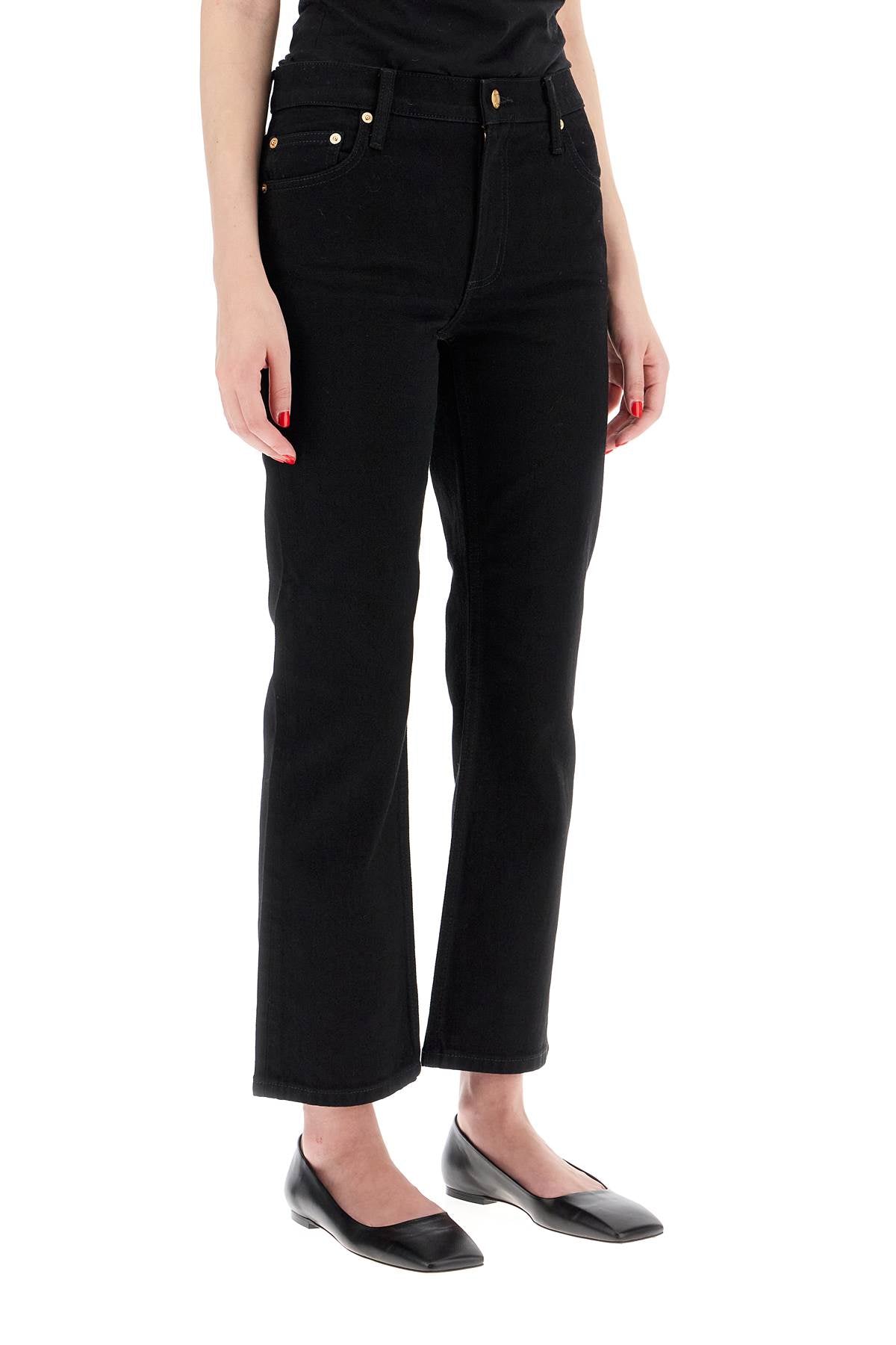 Tory Burch low-waisted kick flare jeans