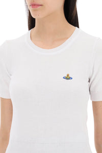 Vivienne Westwood bea short-sleeve sweater with orb embroidery