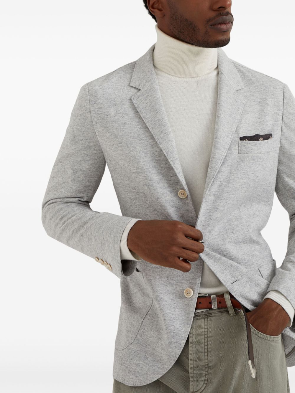 Brunello Cucinelli Jackets Light Grey