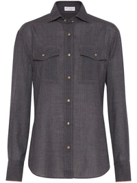 Brunello Cucinelli Shirts Grey