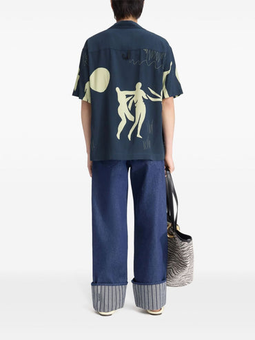 JACQUEMUS Shirts Blue