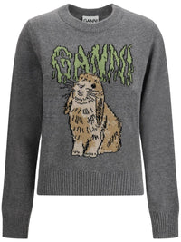 GANNI Sweaters Grey