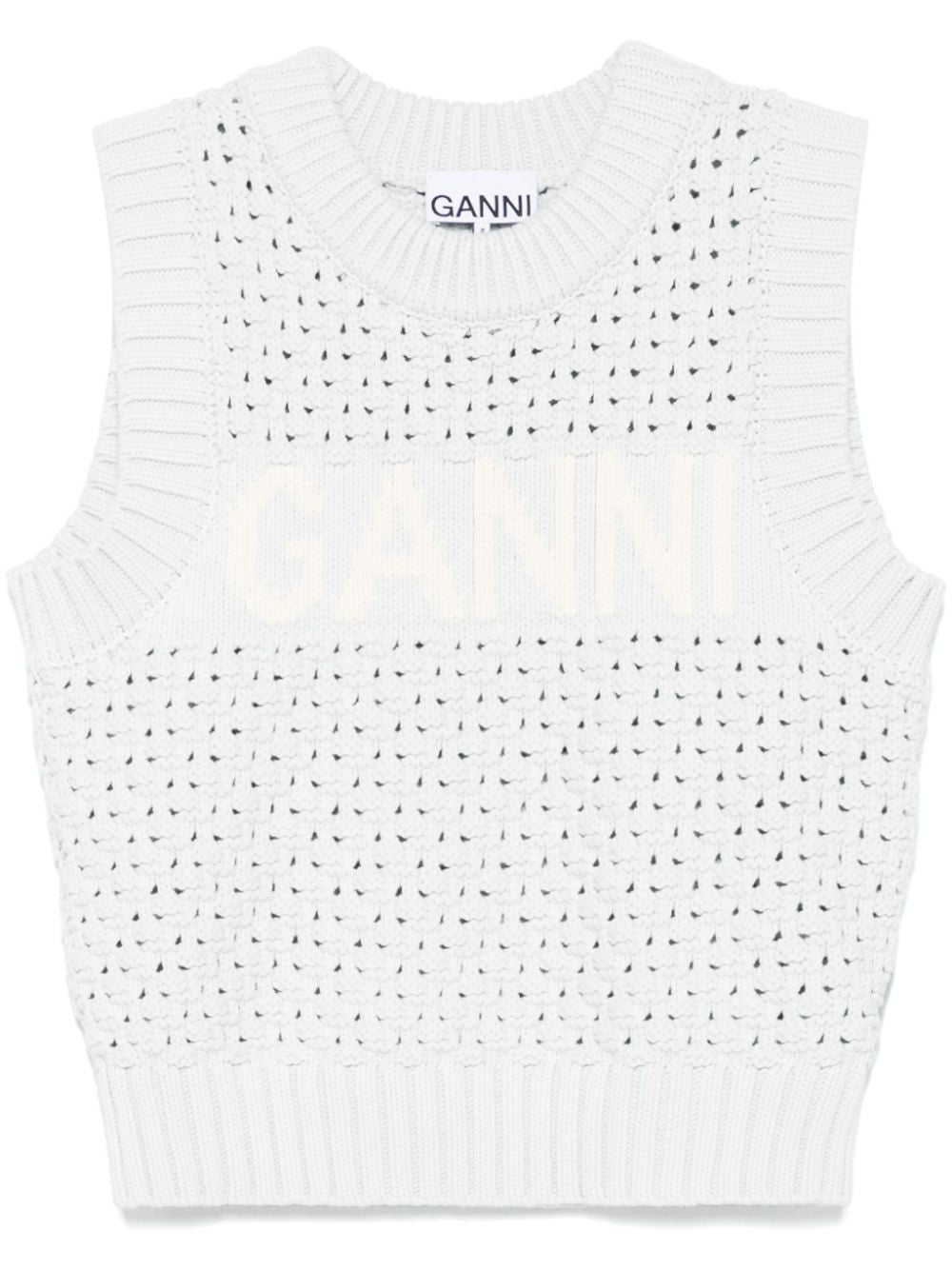 GANNI Sweaters Clear Blue