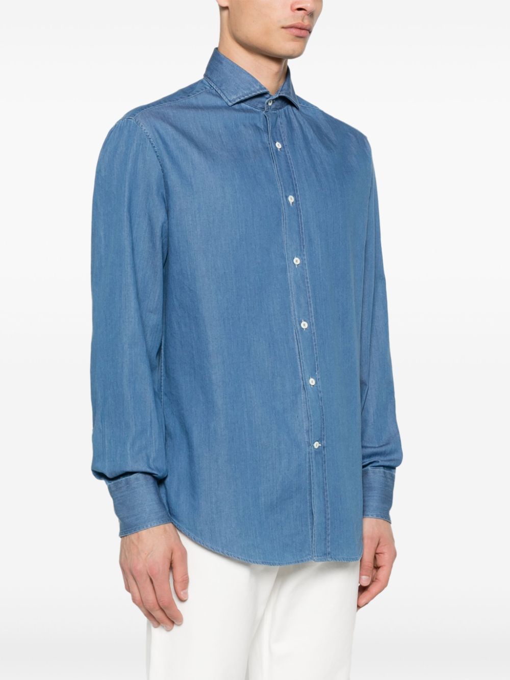 Brunello Cucinelli Shirts Blue