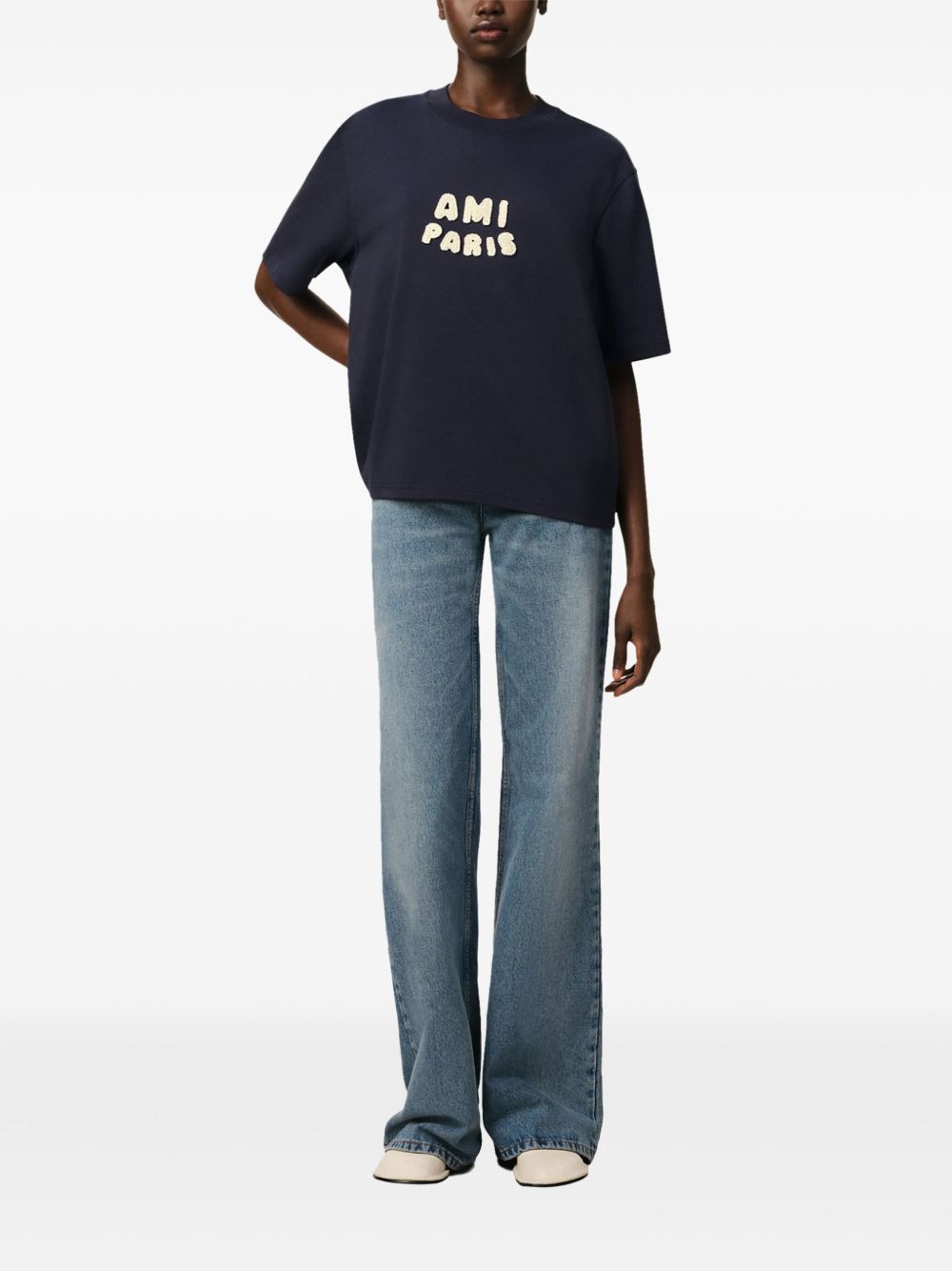 Ami Paris T-shirts and Polos Blue