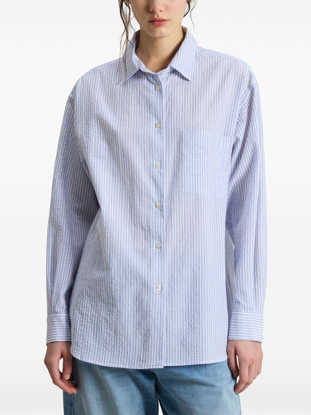 Woolrich Shirts Clear Blue