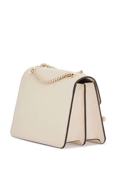 Strathberry east/west mini compact shoulder bag in vanilla calf leather