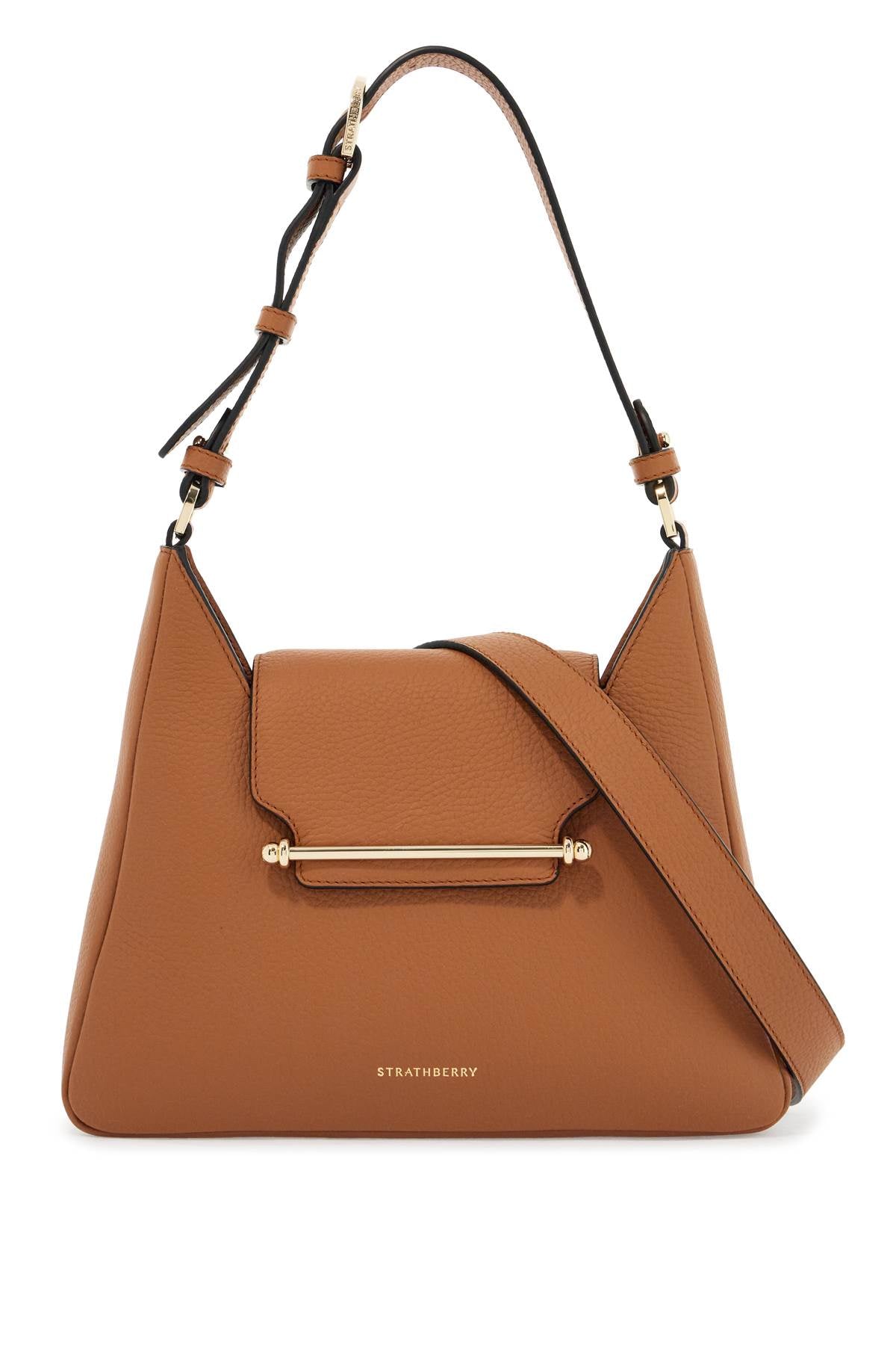 Strathberry medium tan calfskin hobo bag multrees