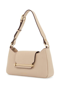 Strathberry light beige calfskin crossbody bag multrees omni with adjustable strap