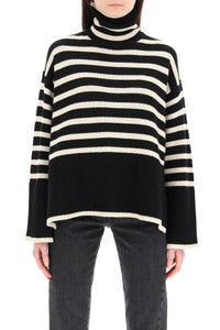 Toteme striped wool cotton turtleneck