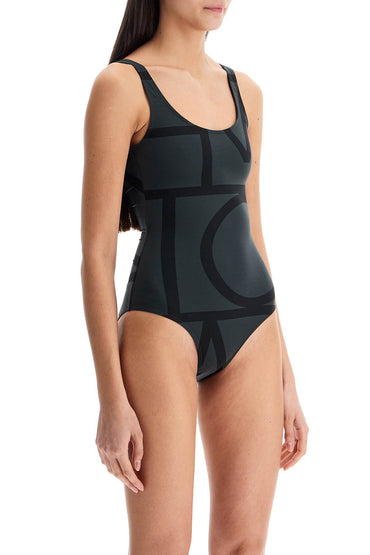 Toteme one piece monogram swimsuit