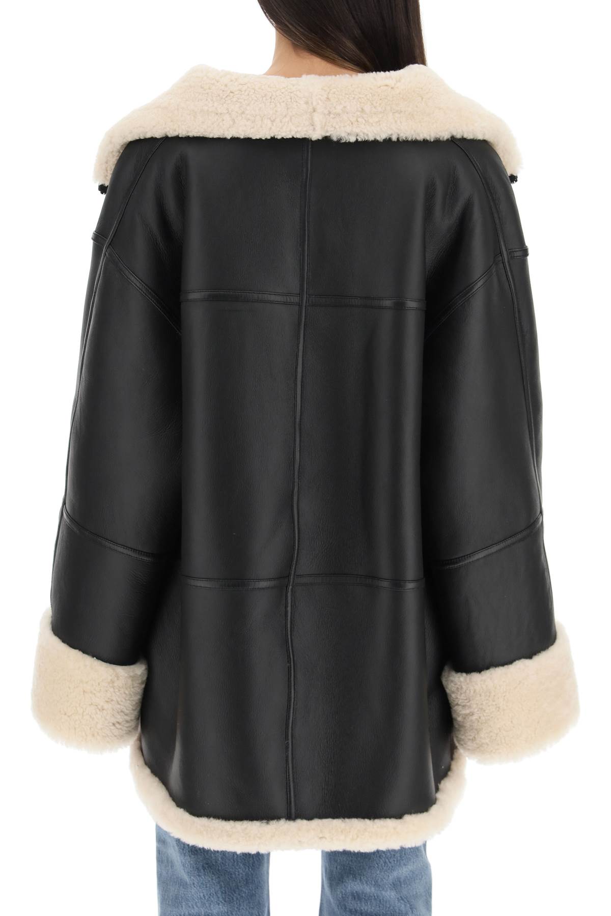 Toteme oversized shearling jacket