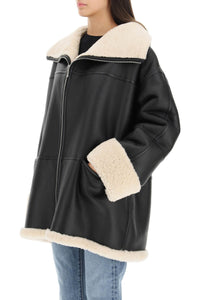 Toteme oversized shearling jacket