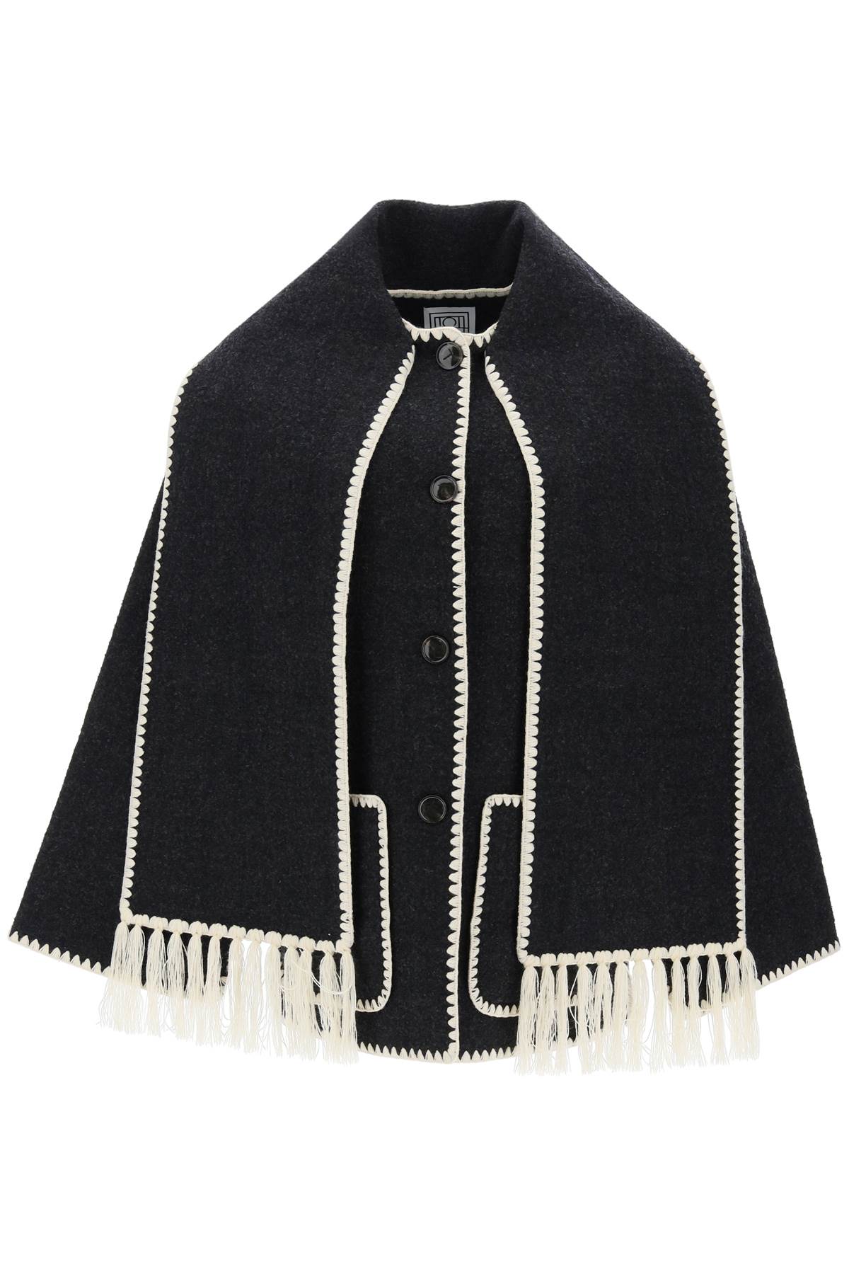 Toteme embroidered scarf jacket