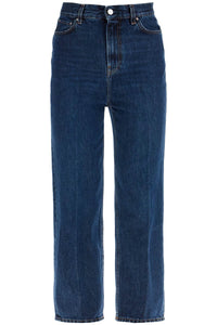 Toteme dark blue organic cotton tapered jeans