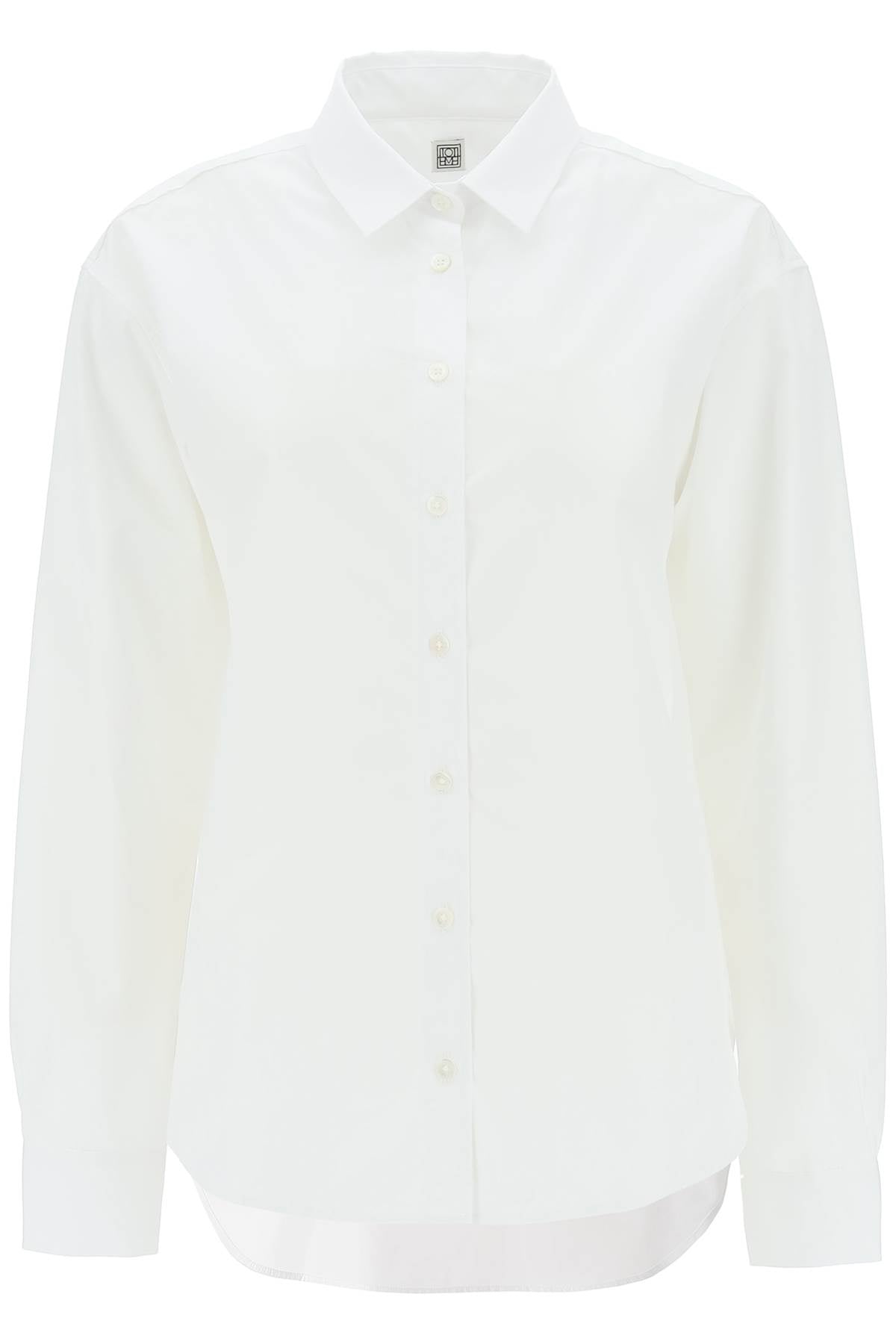 Toteme oversized organic poplin shirt