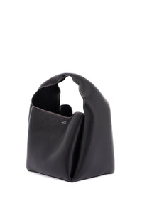 Toteme black calfskin bucket bag with adjustable shoulder strap