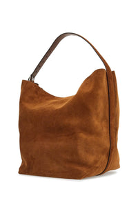 Toteme tan suede leather tote bag made in italy