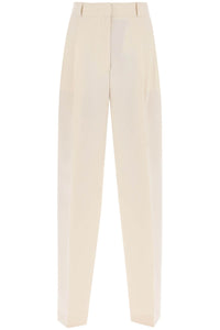 Toteme double-pleated viscose trousers