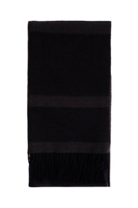 Toteme charcoal grey monogram jacquard wool scarf