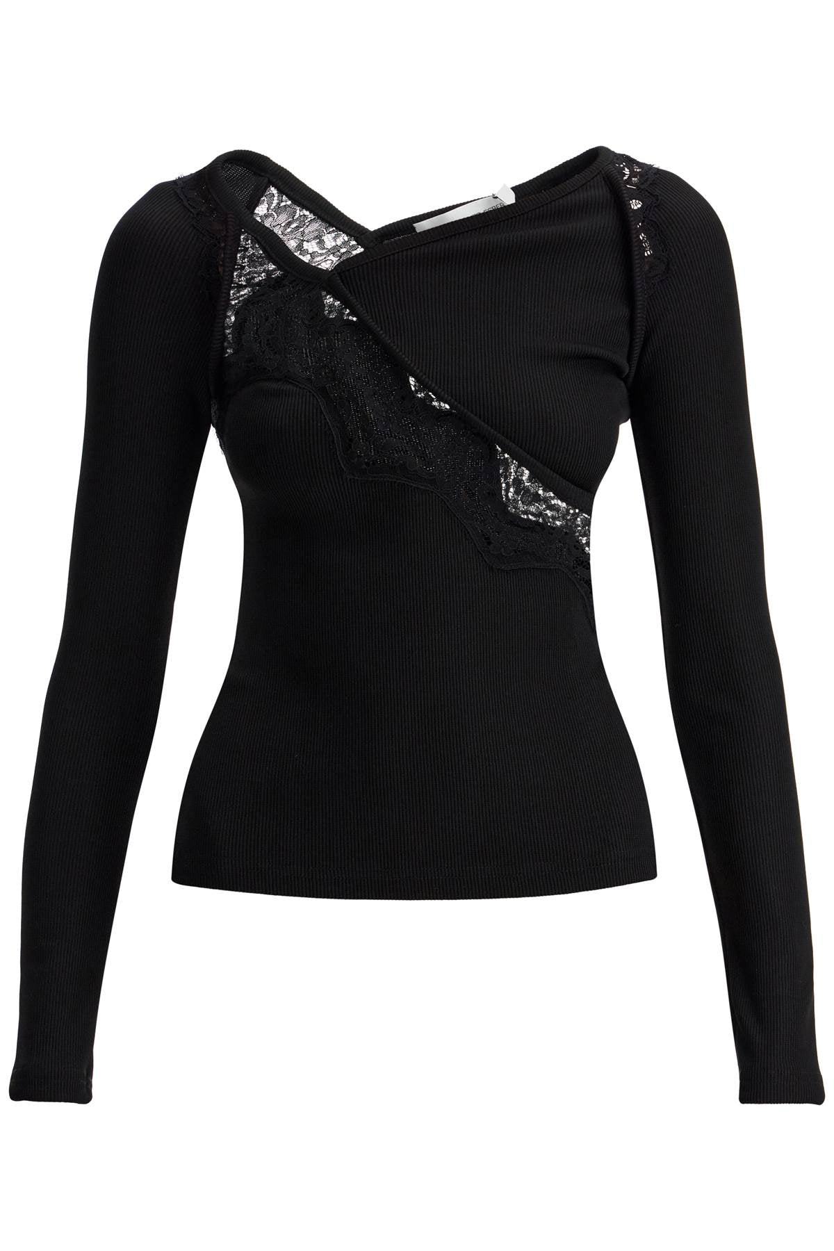 Christopher Esber long-sleeved top with lace