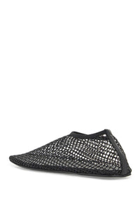 Christopher Esber mesh ballerina flats with micro crystals