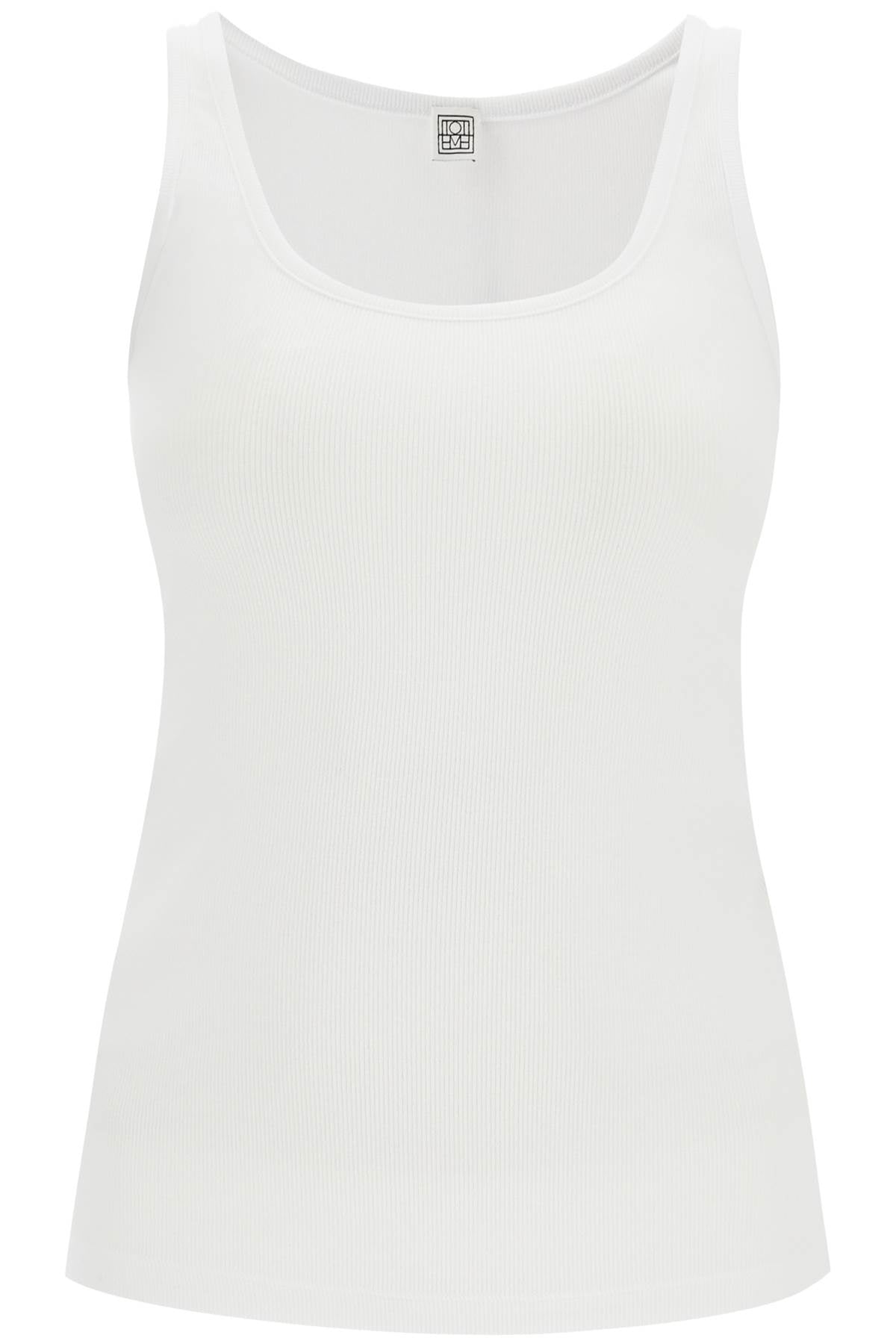 Toteme ribbed tank top with spaghetti