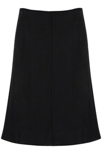 Toteme satin panel skirt with eight panels