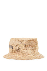 Jacquemus peach bucket hat for a stylish