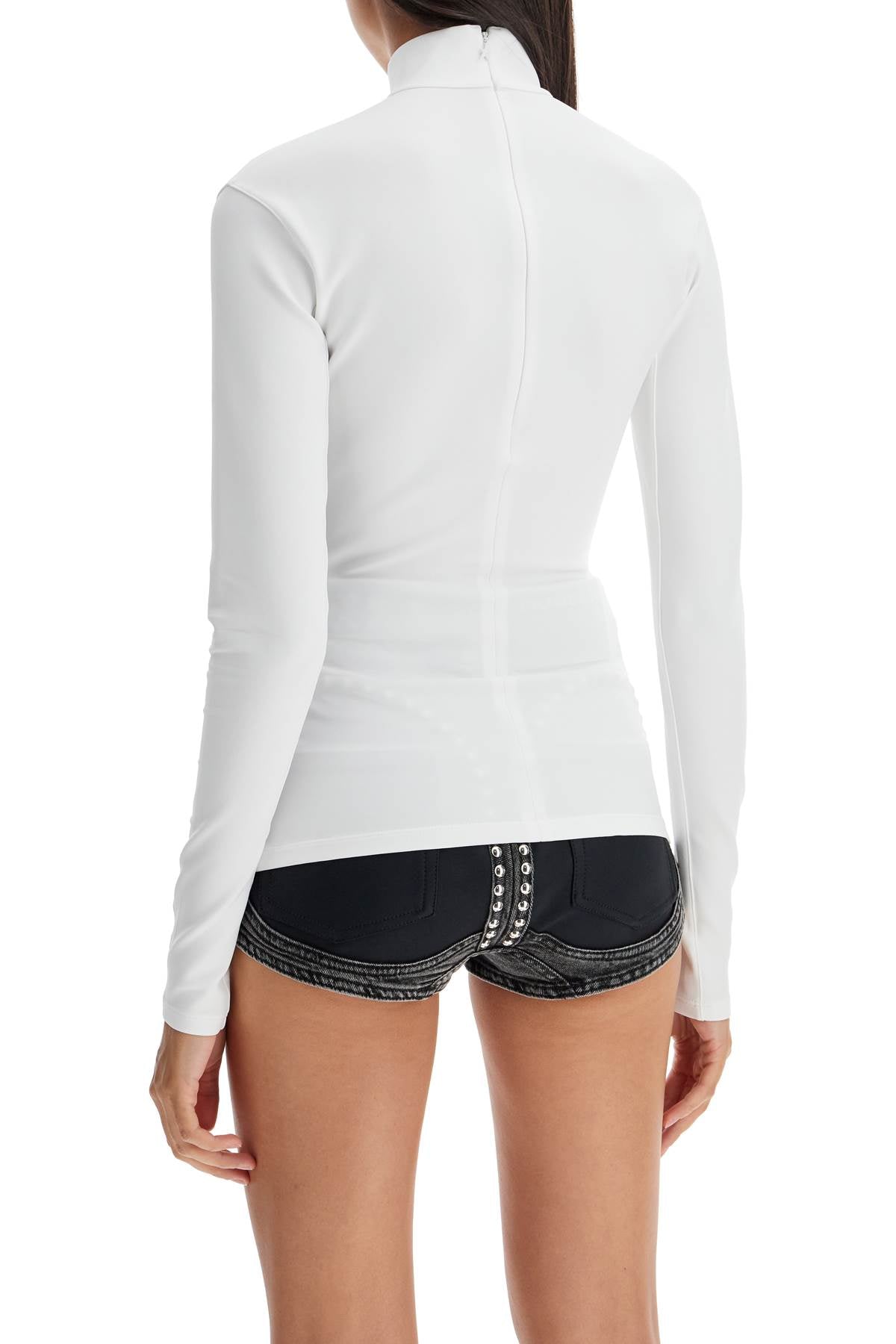 Mugler long-sleeved star top for