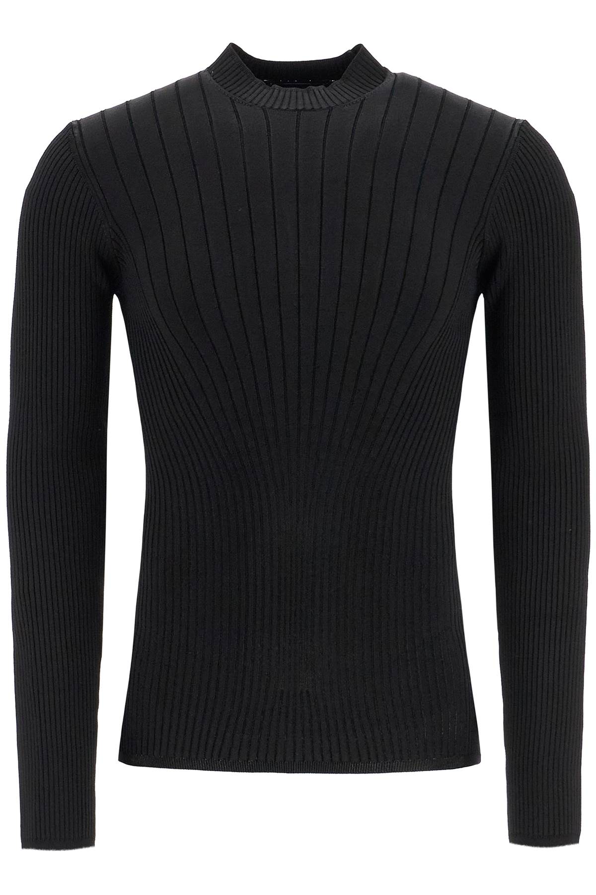 Mugler fitted long-sleeved top