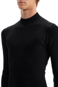 Mugler fitted long-sleeved top