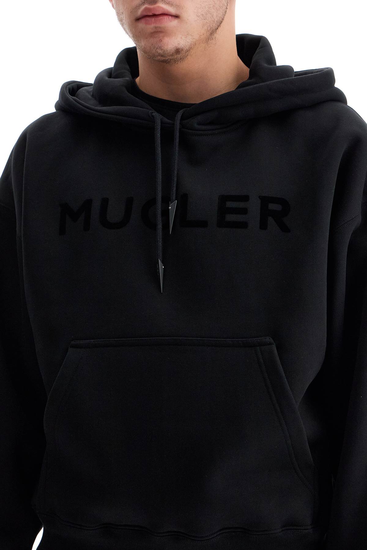 Mugler fleece sweatshirt with