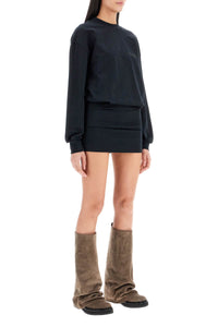 The Attico lightweight fleece mini dress