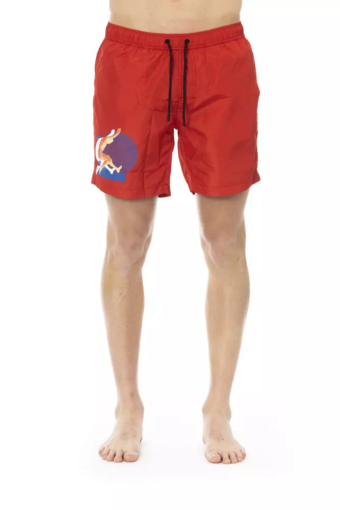 Bikkembergs Red Polyester Men's Swim Short