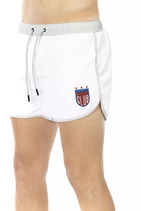 Bikkembergs White Polyester Men Swim Shorts