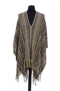 Missoni Multicolor Wool Women Poncho