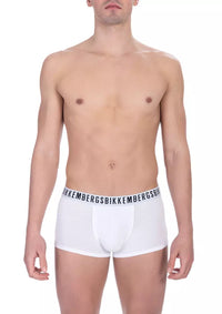 Bikkembergs White Cotton Men Underwear Pack