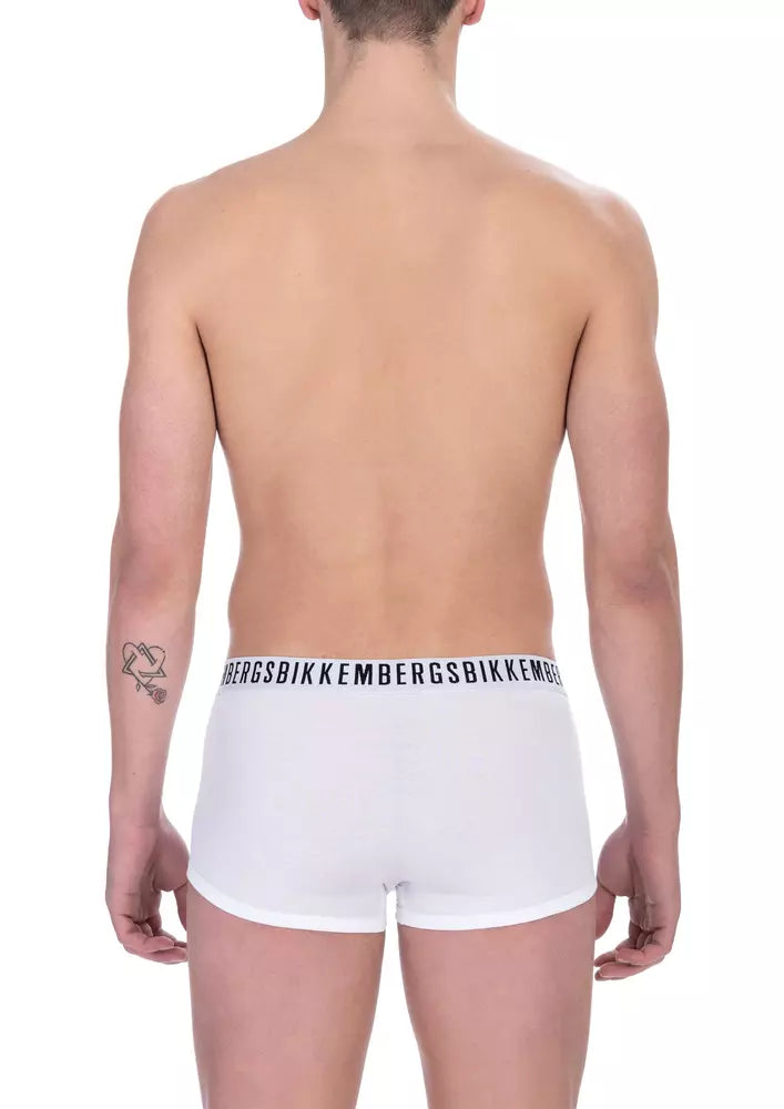 Bikkembergs White Cotton Men Underwear Pack